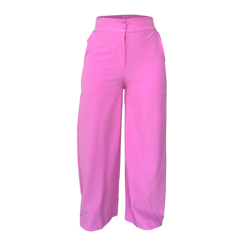 Pantalon Para Dama Formal De Pierna Ancha Comodo Y Elegante