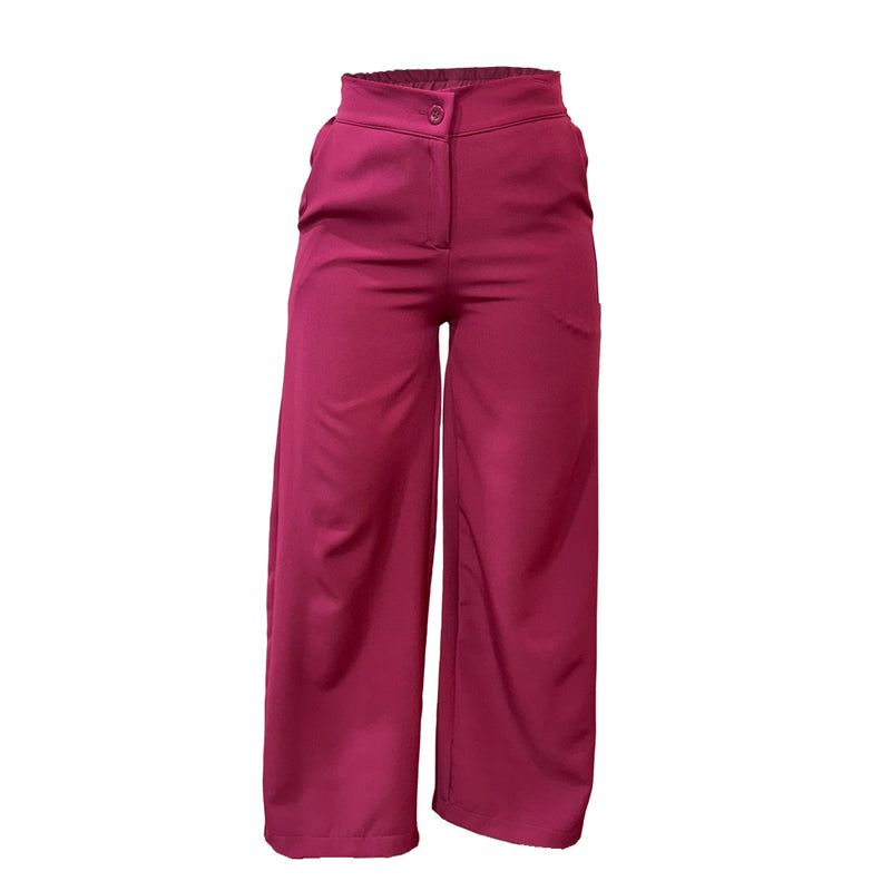 Pantalon Para Dama Formal De Pierna Ancha Comodo Y Elegante