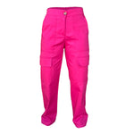 Pantalon Para Dama Casual Tipo Cargo Ancho Con Cremallera