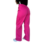 Pantalon Para Dama Casual Tipo Cargo Ancho Con Cremallera