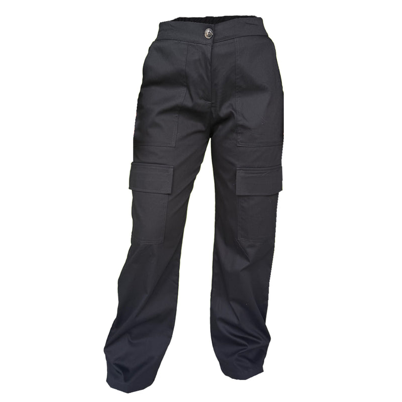Pantalon Para Dama Casual Tipo Cargo Ancho Con Cremallera