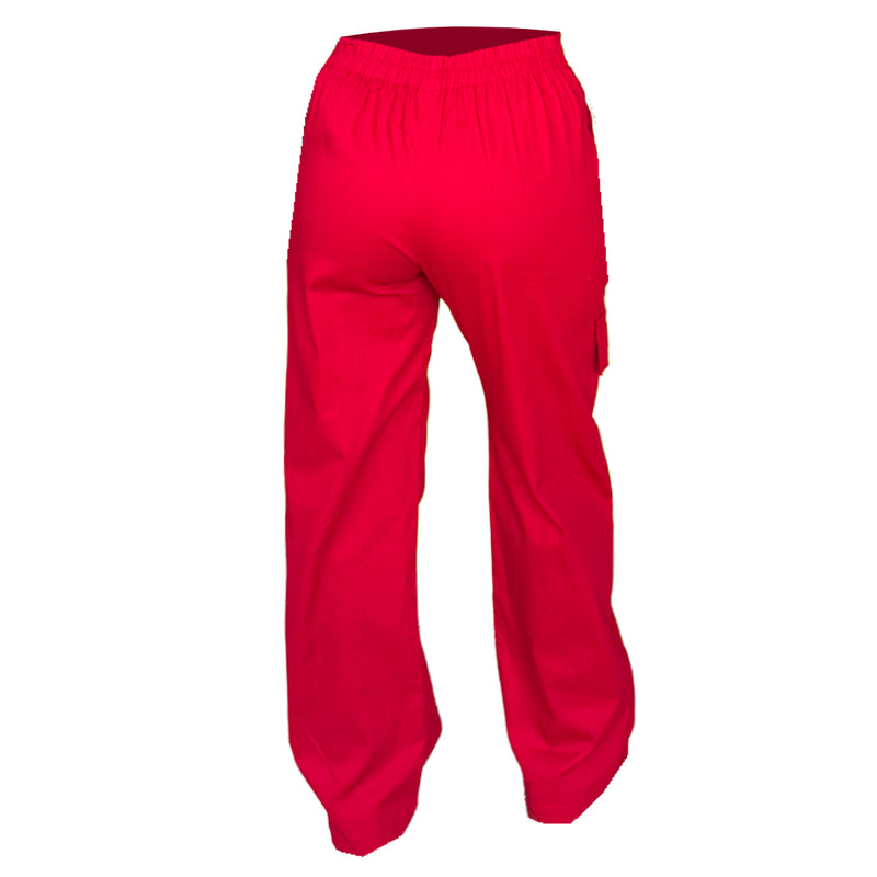 Pantalon Para Dama Casual Tipo Cargo Ancho Con Cremallera