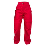 Pantalon Para Dama Casual Tipo Cargo Ancho Con Cremallera