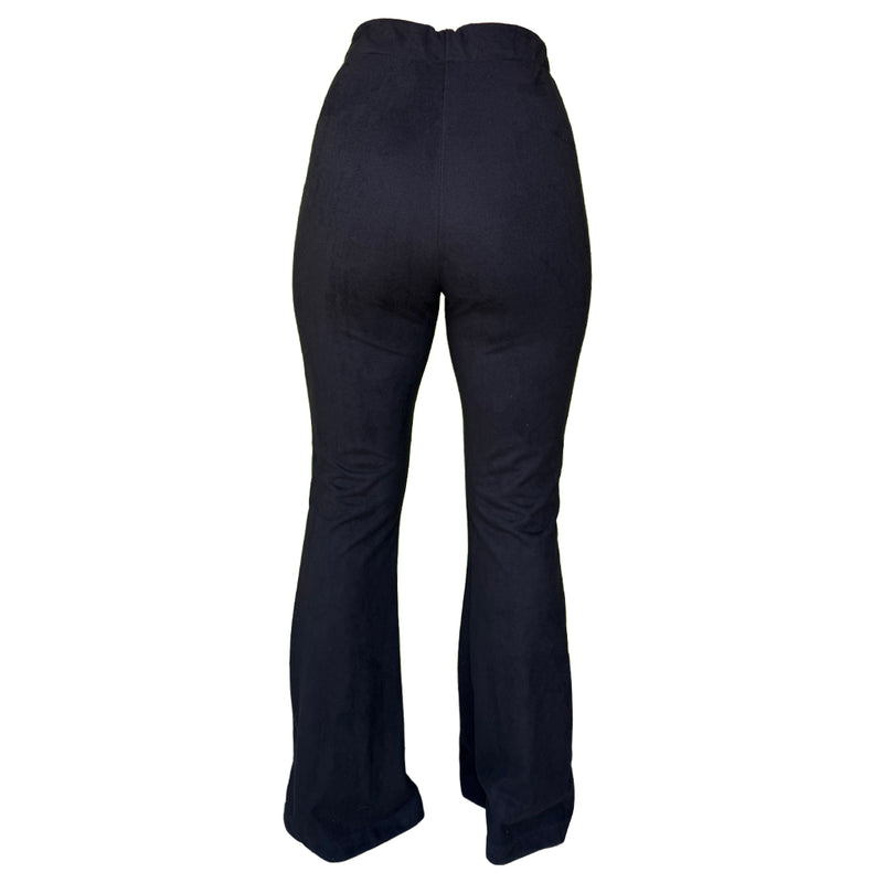 Pantalon Para Dama Casual Malla Con Linea Gamuza Campana