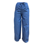 Pantalon Para Dama Con Elastico Con Bolsas Casual Mezclilla
