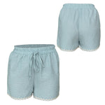 Conjunto Para Dama Camisa Con Short Espiga Ric Rac
