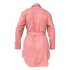 Vestido Para Dama Formal Gamuza Camisero Con Fajo